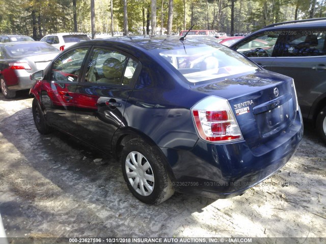 3N1AB61E09L665205 - 2009 NISSAN SENTRA 2.0/2.0S/2.0SL BLUE photo 3