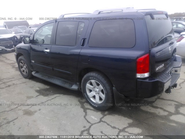 5N1AA08B56N730856 - 2006 NISSAN ARMADA SE/LE Dark Blue photo 3