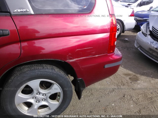 JF1SG65653H758285 - 2003 SUBARU FORESTER 2.5XS წითელი ფოტო 6