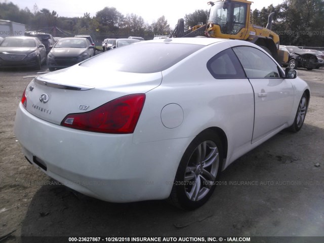 JNKCV64E48M127098 - 2008 INFINITI G37 JOURNEY/SPORT WHITE photo 4