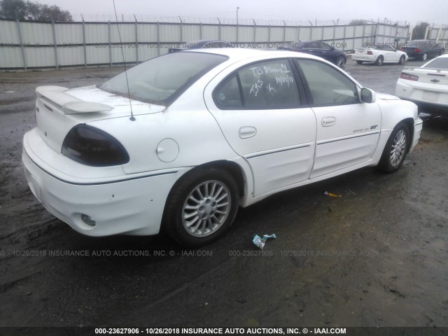 1G2NV52E7YM774249 - 2000 PONTIAC GRAND AM GT1 WHITE photo 4