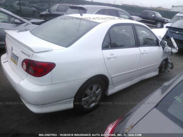 2T1BR32EX5C506487 - 2005 TOYOTA COROLLA CE/LE/S WHITE photo 4