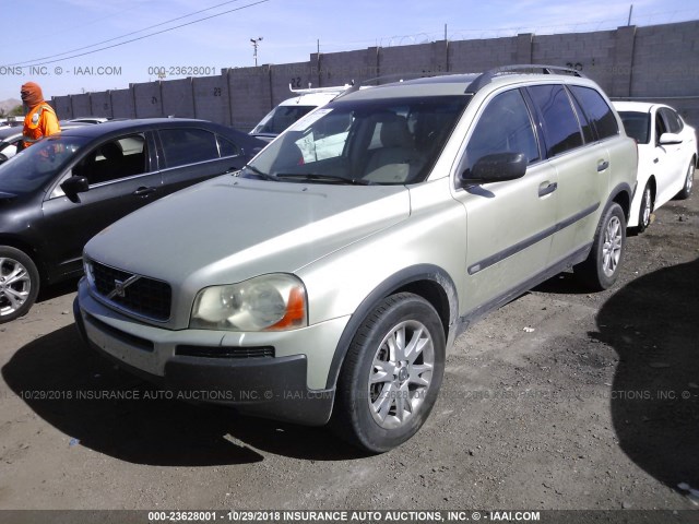 YV4CZ592061267076 - 2006 VOLVO XC90 GREEN photo 2