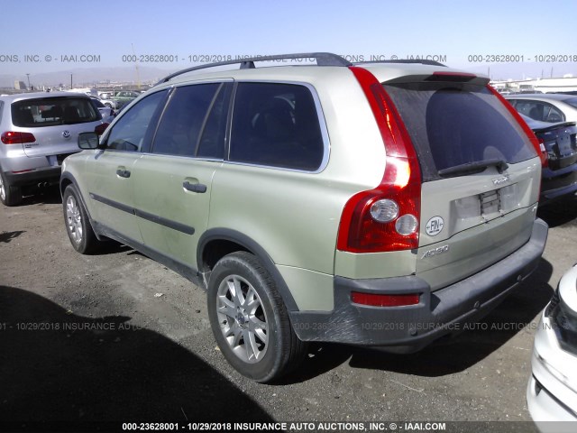 YV4CZ592061267076 - 2006 VOLVO XC90 GREEN photo 3