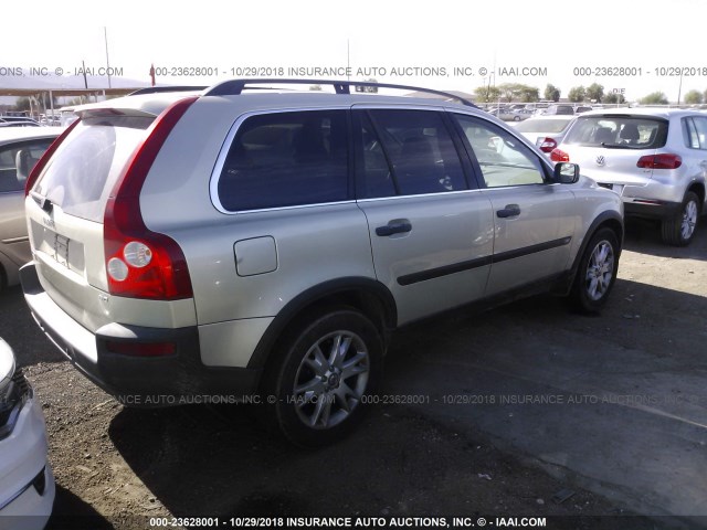 YV4CZ592061267076 - 2006 VOLVO XC90 GREEN photo 4