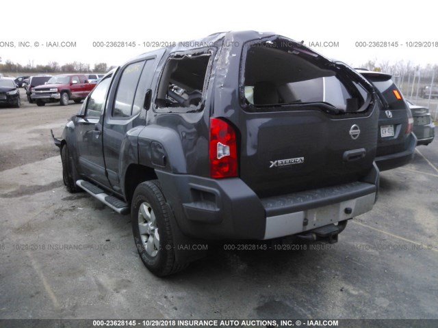 5N1AN0NW0DN817427 - 2013 NISSAN XTERRA X/S/PRO-4X GRAY photo 3