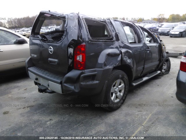 5N1AN0NW0DN817427 - 2013 NISSAN XTERRA X/S/PRO-4X GRAY photo 4