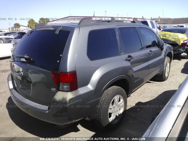 4A4MN21S15E062444 - 2005 MITSUBISHI ENDEAVOR LS GRAY photo 4