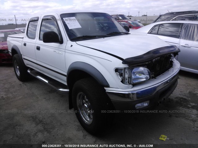 5TEGN92N11Z740171 - 2001 TOYOTA TACOMA DOUBLE CAB PRERUNNER WHITE photo 1