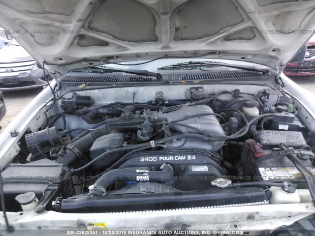 5TEGN92N11Z740171 - 2001 TOYOTA TACOMA DOUBLE CAB PRERUNNER WHITE photo 10