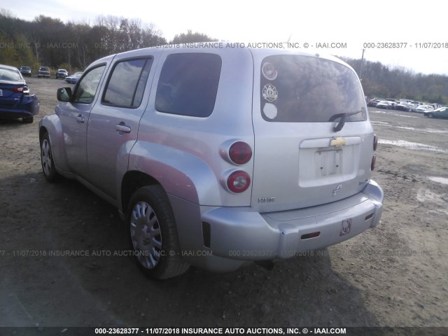 3GNCA13B19S527183 - 2009 CHEVROLET HHR LS Plata foto 3