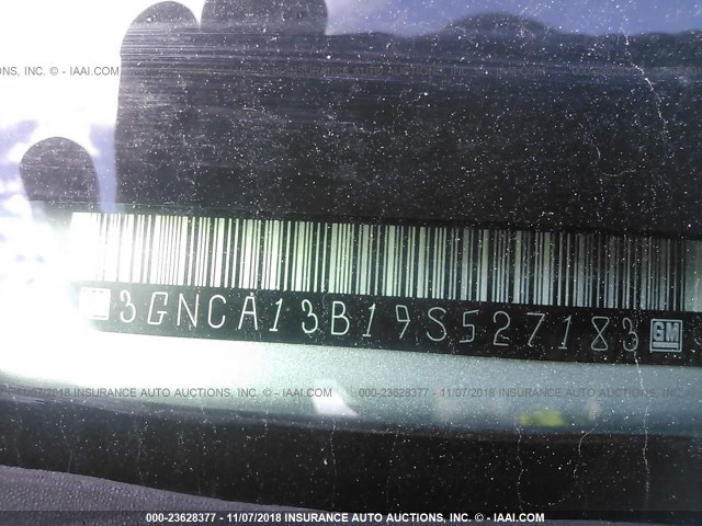 3GNCA13B19S527183 - 2009 CHEVROLET HHR LS Plata foto 9