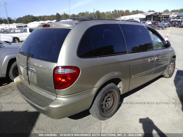 2C4GP44R04R505784 - 2004 CHRYSLER TOWN & COUNTRY LX BEIGE photo 4