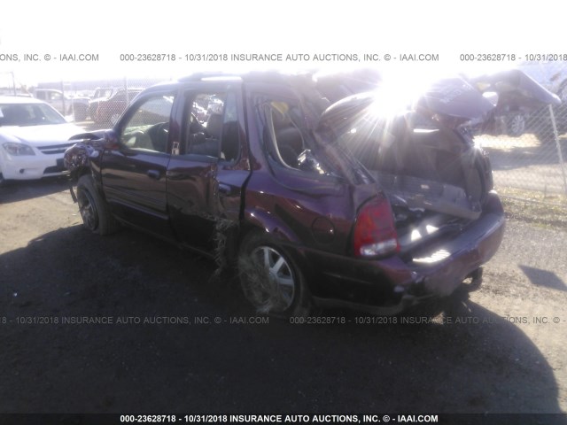 5GAET13P442294994 - 2004 BUICK RAINIER CXL MAROON photo 3