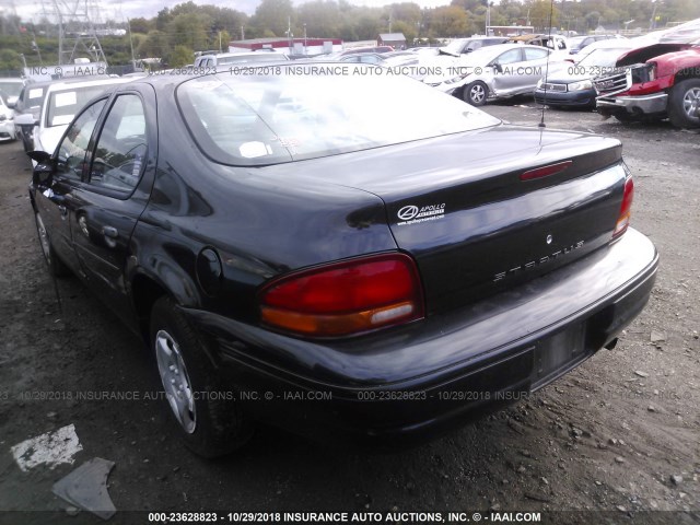 1B3EJ46XXWN115426 - 1998 DODGE STRATUS BLACK photo 3