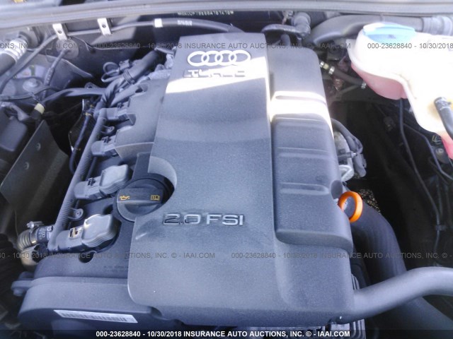 WAUDF78E68A161416 - 2008 AUDI A4 2.0T QUATTRO BLACK photo 10