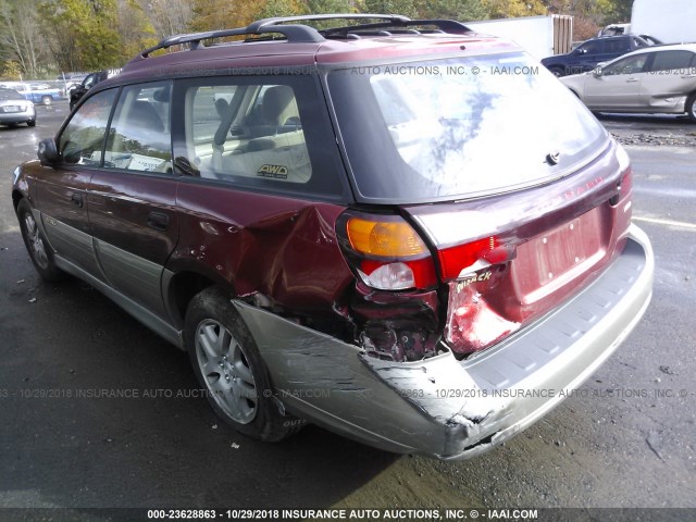 4S3BH675837613937 - 2003 SUBARU LEGACY OUTBACK AWP 栗色 照片 6