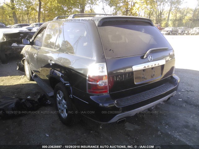 2HNYD18805H525709 - 2005 ACURA MDX TOURING BLACK photo 3