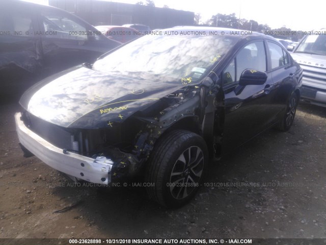 19XFB2F85EE213683 - 2014 HONDA CIVIC EX BLACK photo 2