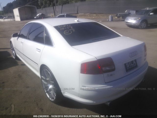 WAUMV44E57N020206 - 2007 AUDI A8 L QUATTRO WHITE photo 3