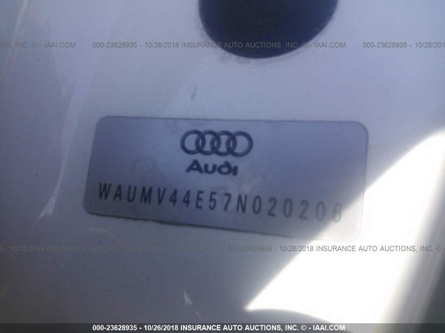 WAUMV44E57N020206 - 2007 AUDI A8 L QUATTRO WHITE photo 9