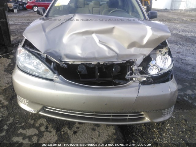 4T1BE32K95U420216 - 2005 TOYOTA CAMRY LE/XLE/SE 金色 照片 6