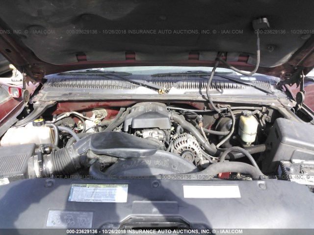 2GCEC19V321139807 - 2002 CHEVROLET SILVERADO C1500 MAROON photo 10