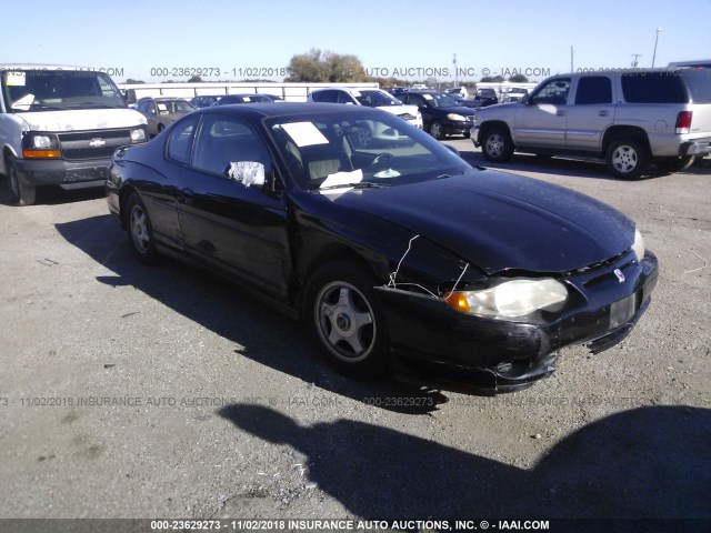 2G1WW12E349323289 - 2004 CHEVROLET MONTE CARLO LS BLACK photo 1