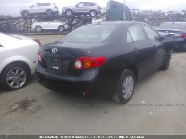 JTDBL40E49J054928 - 2009 TOYOTA COROLLA LE/XLE BLACK photo 4