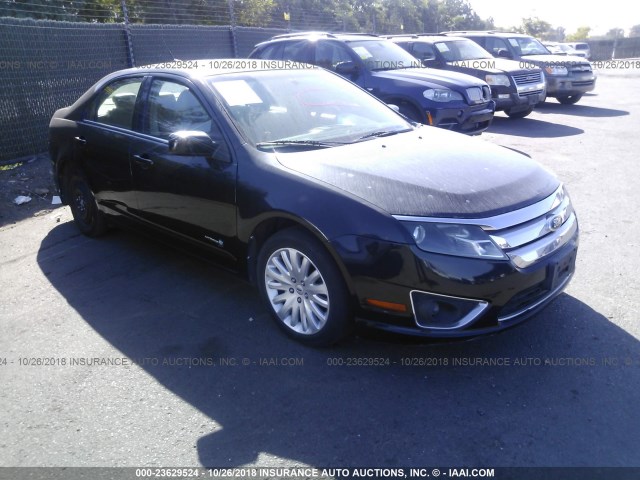 3FADP0L39AR349300 - 2010 FORD FUSION HYBRID BLACK photo 1