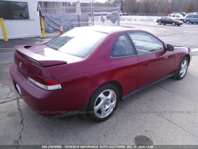 JHMBB6144VC008596 - 1997 HONDA PRELUDE RED photo 4