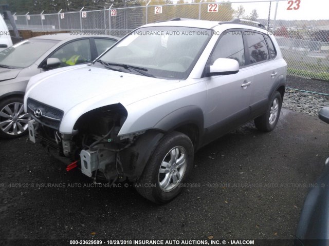 KM8JN12D76U396856 - 2006 HYUNDAI TUCSON GLS/LIMITED SILVER photo 2