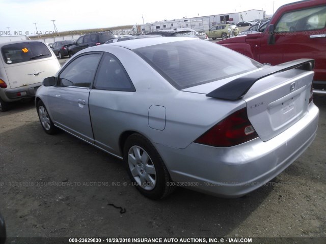 1HGEM22971L081923 - 2001 HONDA CIVIC SI/EX SILVER photo 3