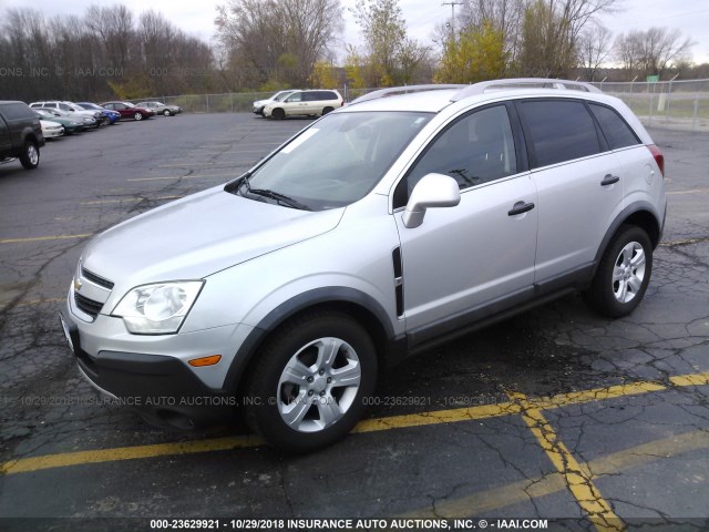 3GNAL2EK7DS637457 - 2013 CHEVROLET CAPTIVA LS SILVER photo 2