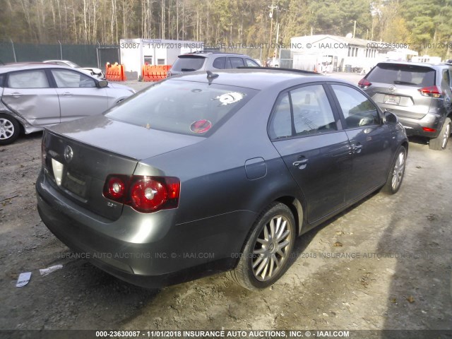 3VWRJ71K48M169327 - 2008 VOLKSWAGEN JETTA WOLFSBURG GRAY photo 4