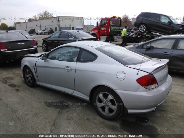 KMHHM65DX6U223973 - 2006 HYUNDAI TIBURON GS SILVER photo 3