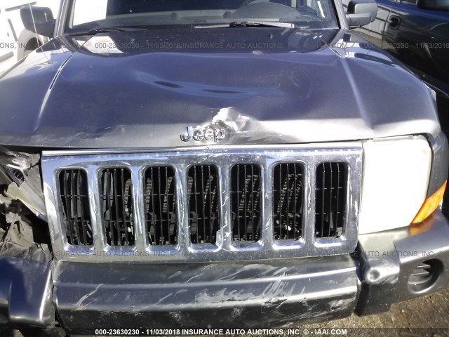 1J8HH48K87C587591 - 2007 JEEP COMMANDER GRAY photo 10