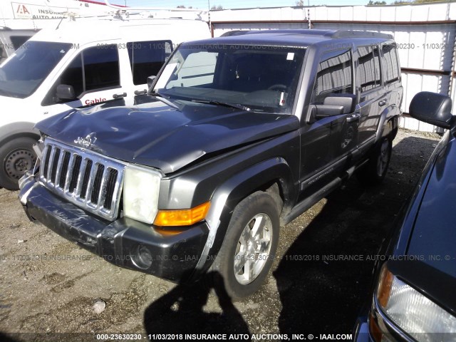 1J8HH48K87C587591 - 2007 JEEP COMMANDER GRAY photo 2