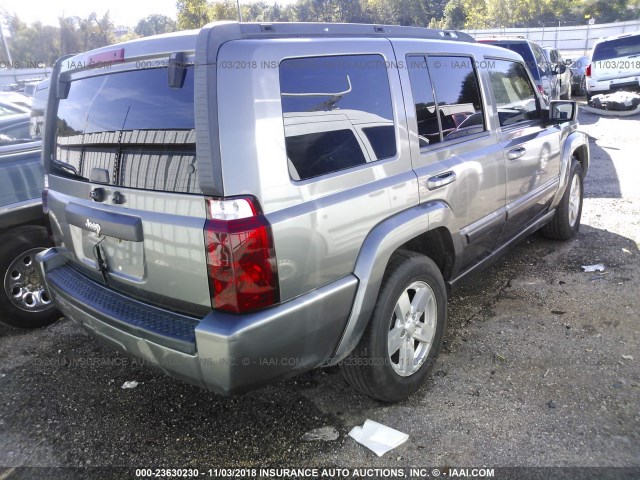 1J8HH48K87C587591 - 2007 JEEP COMMANDER GRAY photo 4