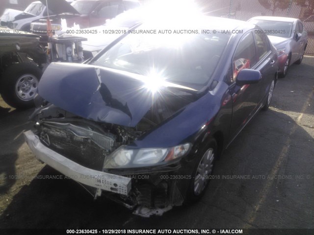 19XFA4F51BE000276 - 2011 HONDA CIVIC GX BLUE photo 2