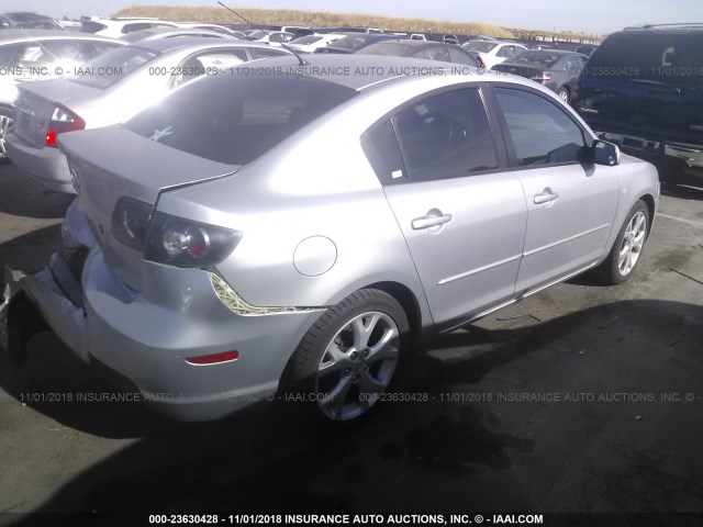 JM1BK32G991230755 - 2009 MAZDA 3 I SILVER photo 4