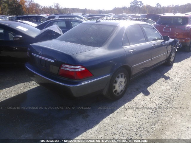 JH4KA96674C000604 - 2004 ACURA 3.5RL GRAY photo 4