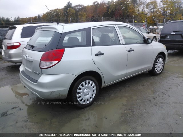 2T1KR32E53C088238 - 2003 TOYOTA COROLLA MATRIX XR SILVER photo 4