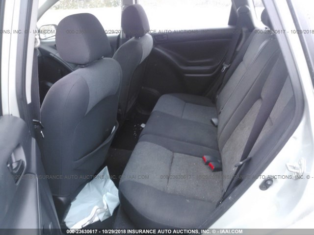 2T1KR32E53C088238 - 2003 TOYOTA COROLLA MATRIX XR SILVER photo 8