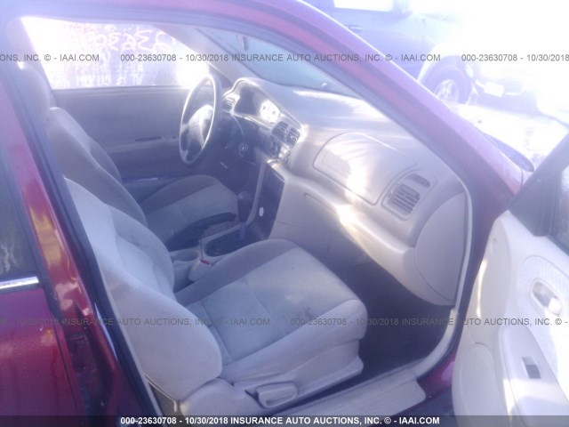 1YVGF22C6X5825371 - 1999 MAZDA 626 BURGUNDY photo 5