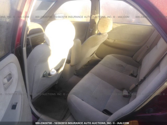 1YVGF22C6X5825371 - 1999 MAZDA 626 BURGUNDY photo 8