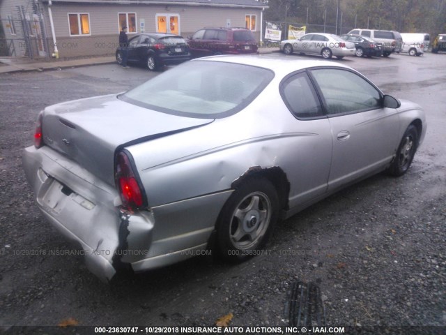 2G1WW12E259132156 - 2005 CHEVROLET MONTE CARLO LS SILVER photo 4