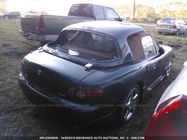 JM1NB353910211400 - 2001 MAZDA MX-5 MIATA LS GREEN photo 4