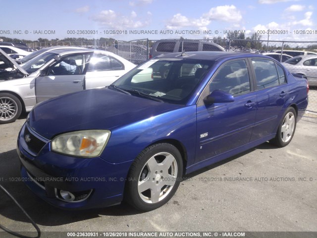 1G1ZW531X6F177788 - 2006 CHEVROLET MALIBU SS BLUE photo 2