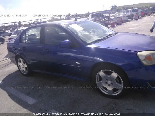 1G1ZW531X6F177788 - 2006 CHEVROLET MALIBU SS BLUE photo 6